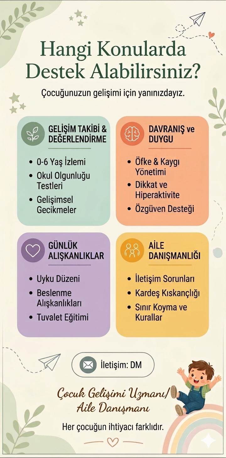 Hangi Konularda Destek Alabilirsiniz?